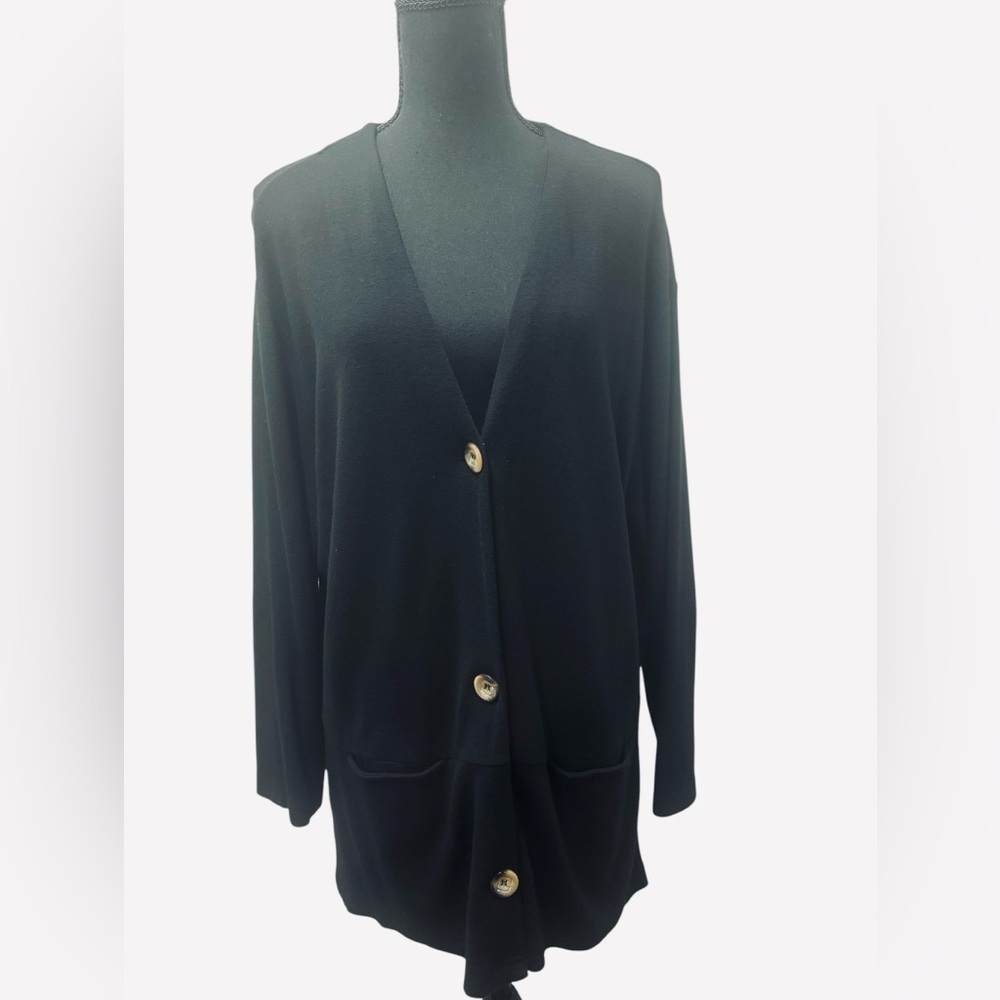 BIAGGINI BLACK CARDIGAN SIZE L